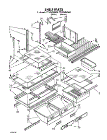04 - Shelf, Lit / Optional parts for Whirlpool Refrigerator ET18DKXWN00 / from AppliancePartsPros.com