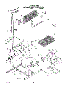 05 - Unit parts for Whirlpool Refrigerator ET18DKXWN01 / from AppliancePartsPros.com