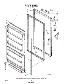 04 - Door parts for Whirlpool Freezer EEV202NW2 / from AppliancePartsPros.com