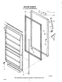 04 - Door parts for Whirlpool Freezer EEV202XAR0 / from AppliancePartsPros.com