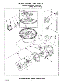 06 - Pump And Motor Parts parts for Whirlpool Dishwasher IUD8000WQ4 / from AppliancePartsPros.com