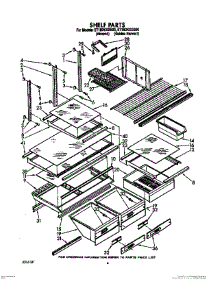 05 - Shelf, Optional parts for Whirlpool Refrigerator ET18DKXXG00 / from AppliancePartsPros.com