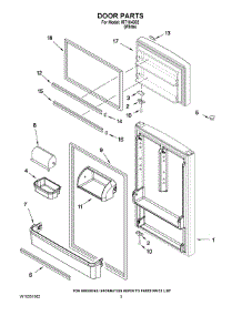 02 - Door Parts parts for Whirlpool Refrigerator IRT184302 / from AppliancePartsPros.com