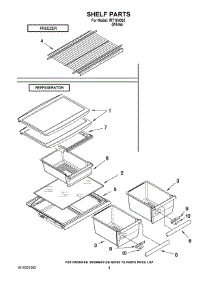 05 - Shelf Parts parts for Whirlpool Refrigerator IRT184302 / from AppliancePartsPros.com