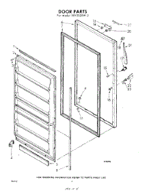 04 - Door parts for Whirlpool Freezer EEV202XW2 / from AppliancePartsPros.com