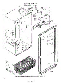 08 - Liner parts for Whirlpool Freezer EEV202XW2 / from AppliancePartsPros.com