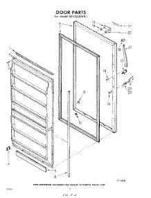 04 - Door parts for Whirlpool Freezer EEV202XWR1 / from AppliancePartsPros.com