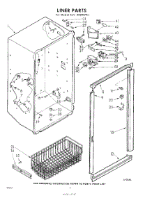 08 - Liner parts for Whirlpool Freezer EEV202XYR1 / from AppliancePartsPros.com