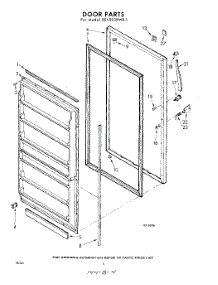 04 - Door parts for Whirlpool Freezer EEV203EAR1 / from AppliancePartsPros.com