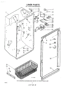 08 - Liner parts for Whirlpool Freezer EEV203EWR1 / from AppliancePartsPros.com