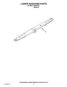 11 - Lower Washarm Parts parts for Whirlpool Dishwasher IUD8100YS0 / from AppliancePartsPros.com