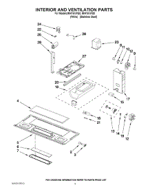 03 - Interior And Ventilation Parts parts for Whirlpool Microwave IMH16XWQ0I / from AppliancePartsPros.com