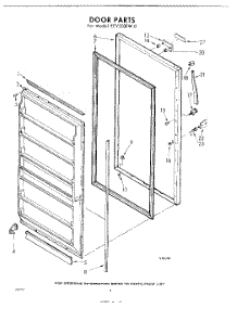 04 - Door parts for Whirlpool Freezer EEV203FW0 / from AppliancePartsPros.com