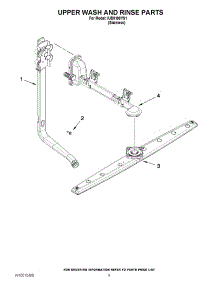 07 - Upper Wash And Rinse Parts parts for Whirlpool Dishwasher IUD8100YS1 / from AppliancePartsPros.com