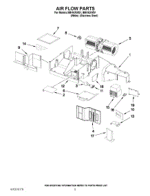 04 - Air Flow Parts parts for Whirlpool Microwave IMH16XWQ1 / from AppliancePartsPros.com