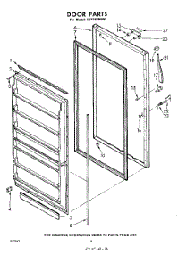 04 - Door parts for Whirlpool Freezer EEV203NW0 / from AppliancePartsPros.com