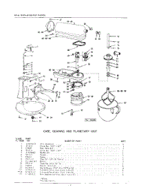 04 - Case, Gearing And Planetary parts for Whirlpool Mixer K5A / from AppliancePartsPros.com