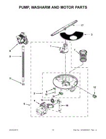 06 - Pump, Washarm And Motor Parts parts for Whirlpool Dishwasher IUD8100YS2 / from AppliancePartsPros.com