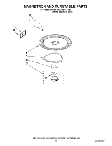 05 - Magnetron And Turntable Parts parts for Whirlpool Microwave IMH16XWQ2 / from AppliancePartsPros.com