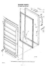 04 - Door parts for Whirlpool Freezer EEV204FW0 / from AppliancePartsPros.com