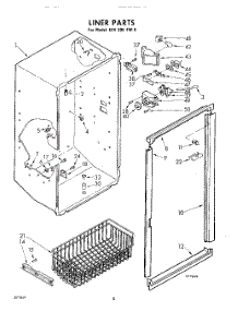 08 - Liner parts for Whirlpool Freezer EEV204FW0 / from AppliancePartsPros.com