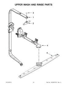 07 - Upper Wash And Rinse Parts parts for Whirlpool Dishwasher IUD8500BX0 / from AppliancePartsPros.com