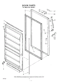 04 - Door parts for Whirlpool Freezer EEV204FW1 / from AppliancePartsPros.com