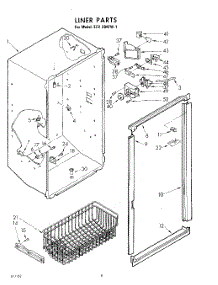 08 - Liner parts for Whirlpool Freezer EEV204FW1 / from AppliancePartsPros.com