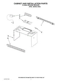 06 - Cabinet And Installation Parts parts for Whirlpool Microwave IMH16XWQ4 / from AppliancePartsPros.com
