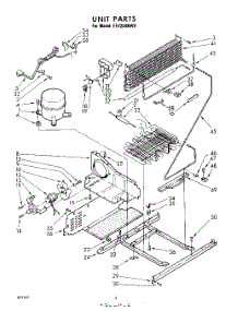 06 - Unit parts for Whirlpool Freezer EEV204NW0 / from AppliancePartsPros.com