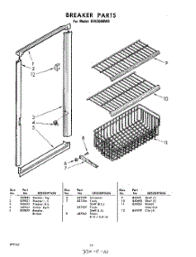 10 - Breaker parts for Whirlpool Freezer EEV204NW0 / from AppliancePartsPros.com