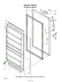 04 - Door parts for Whirlpool Freezer EEV205FW0 / from AppliancePartsPros.com