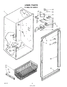 08 - Liner parts for Whirlpool Freezer EEV205FW0 / from AppliancePartsPros.com