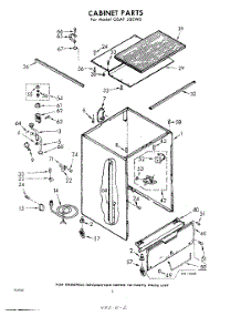 02 - Cabinet parts for Whirlpool Dishwasher GSAF500W0 / from AppliancePartsPros.com