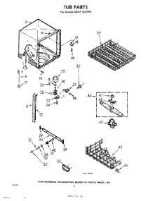 06 - Tub parts for Whirlpool Dishwasher GSAF500W0 / from AppliancePartsPros.com