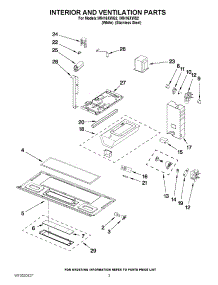03 - Interior And Ventilation Parts parts for Whirlpool Microwave IMH16XWS2 / from AppliancePartsPros.com