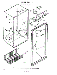 08 - Liner parts for Whirlpool Freezer EEV271FW1 / from AppliancePartsPros.com