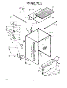 02 - Cabinet parts for Whirlpool Dishwasher GSAF500W2 / from AppliancePartsPros.com