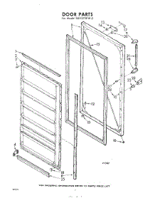 04 - Door parts for Whirlpool Freezer EEV272FW0 / from AppliancePartsPros.com