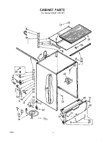 02 - Cabinet parts for Whirlpool Dishwasher GSAF540W1 / from AppliancePartsPros.com