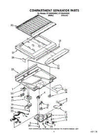 04 - Compartment Separator parts for Whirlpool Refrigerator ET18GKXXG00 / from AppliancePartsPros.com