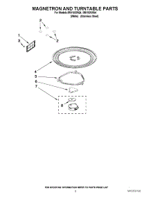 05 - Magnetron And Turntable Parts parts for Whirlpool Microwave IMH16XWS4 / from AppliancePartsPros.com
