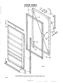 04 - Door parts for Whirlpool Freezer EEV272FW1 / from AppliancePartsPros.com
