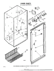 08 - Liner parts for Whirlpool Freezer EEV272FW1 / from AppliancePartsPros.com