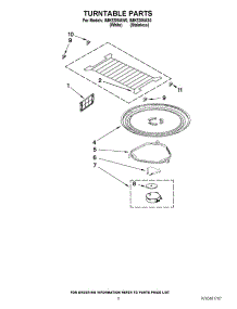 05 - Turntable Parts parts for Whirlpool Microwave IMH2205AW0 / from AppliancePartsPros.com