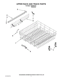 09 - Upper Rack And Track Parts parts for Whirlpool Dishwasher IUD9750WS3 / from AppliancePartsPros.com