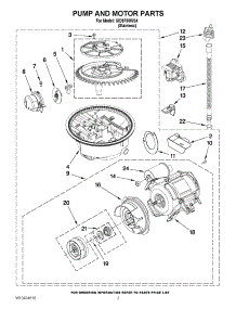 06 - Pump And Motor Parts parts for Whirlpool Dishwasher IUD9750WS4 / from AppliancePartsPros.com
