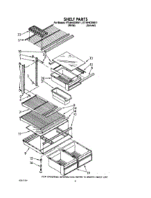 05 - Shelf parts for Whirlpool Refrigerator ET18HKXWN11 / from AppliancePartsPros.com