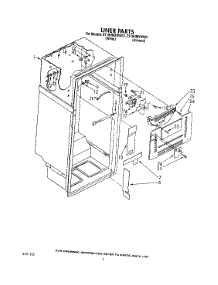 03 - Liner parts for Whirlpool Refrigerator ET18HMXWN01 / from AppliancePartsPros.com