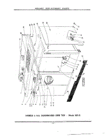 16 - Panels & R.H. Drainboard Sink Top parts for Kitchenaid Dishwasher KD11 / from AppliancePartsPros.com